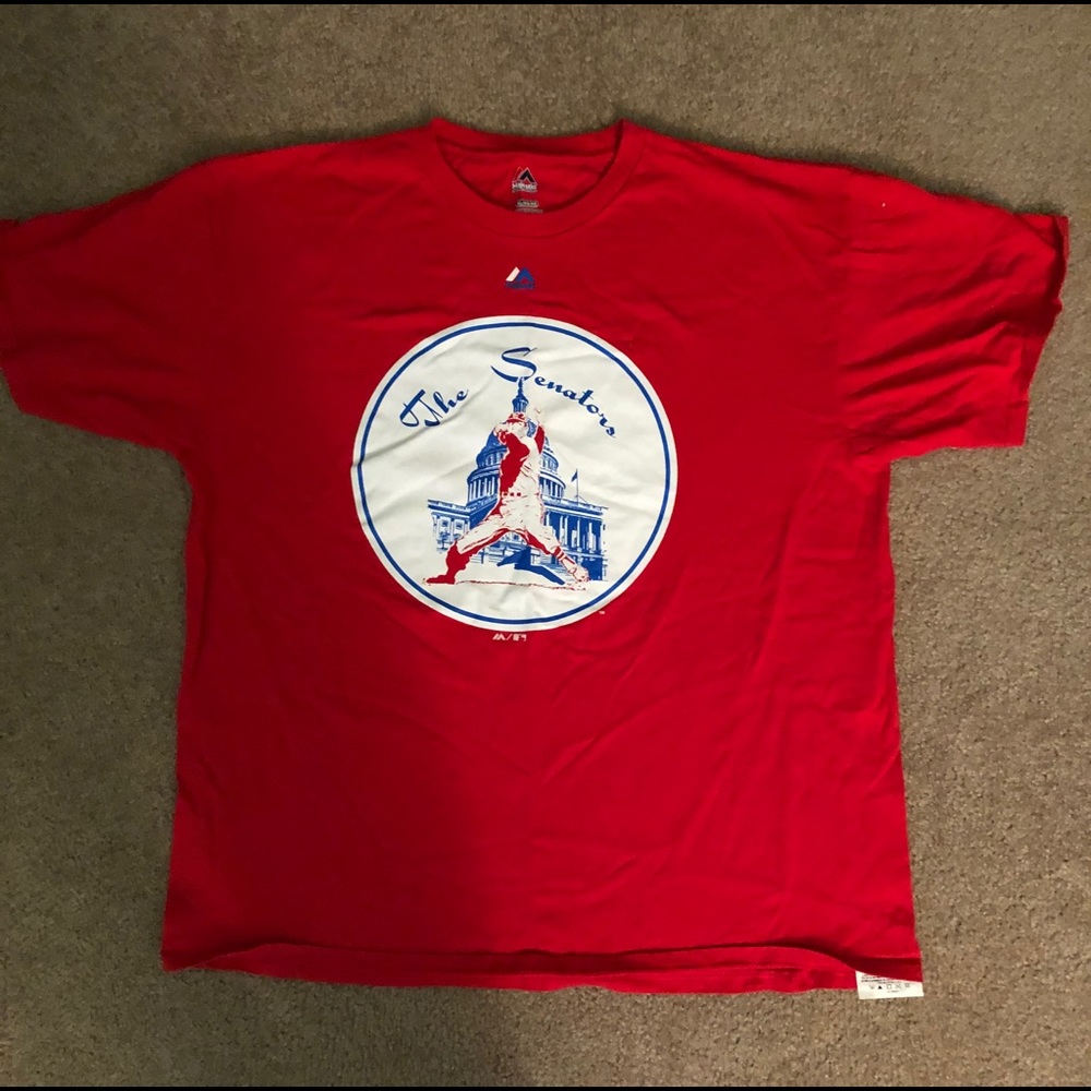 Majestic Washington Senators throwback shirt